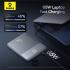Baseus Blade2 12000mAh Power Bank | 65W Fast Charging Ultra Thin Digital Display Intelligent Edition Battery Pack For Laptop/MacBook & Phones - Silver